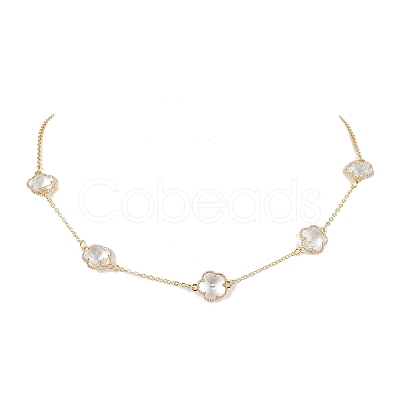 Brass Cable Chains Necklace NJEW-JN04699-1
