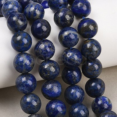 Natural Lapis Lazuli Beads Strands G-S333-10mm-013-1