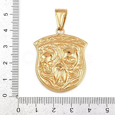 304 Stainless Steel Pendants LS-STAS-P409-01B-G-1