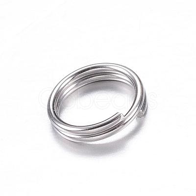 Tarnish Resistant 201 Stainless Steel Split Rings STAS-P092-03-1