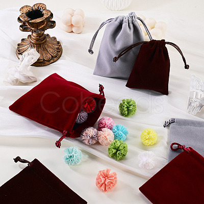 6Pcs 6 Styles Velvet Jewelry Drawstring Bags TP-TADJ0001-01-1