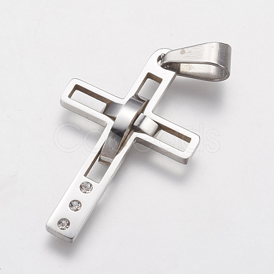 316 Surgical Stainless Steel Pendants STAS-J021-15P-1