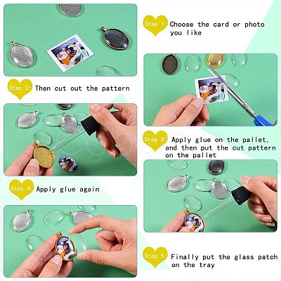 DIY Pendant Making Kits DIY-SZ0004-47-1