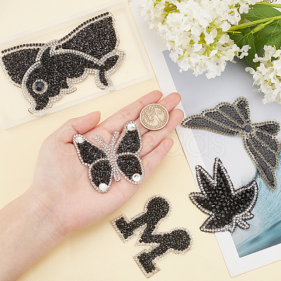 6Pcs 6 Style Glitter Hotfix Rhinestone DIY-FG0002-33-1
