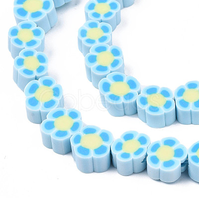Handmade Polymer Clay Bead Strands CLAY-N011-48B-C01-1