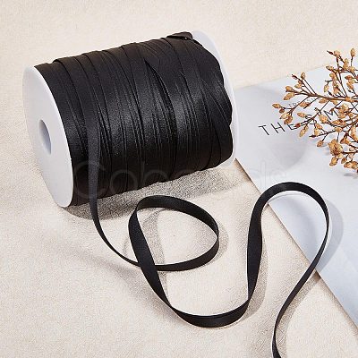 Polyester Satin Ribbon SRIB-WH0007-09B-1