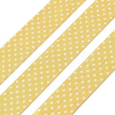 5M Cotton Linen Strar Printed Ribon OCOR-K008-01B-01-1