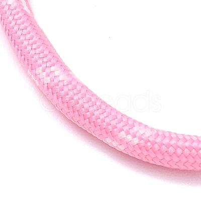Ployester Core-Wrapped Round Cord Necklace Making KK-CBACFA2-03G-18-1