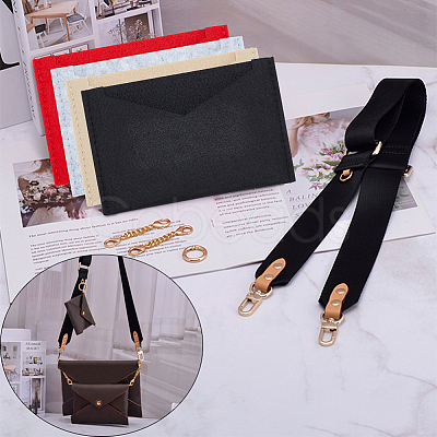 4Pcs 4 Colors Wool Felt Envelope Purse Insert Organizer FIND-WR0006-71B-1