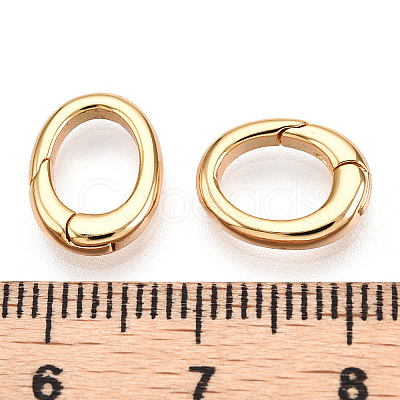 Brass Spring Gate Rings KK-N254-17G-1