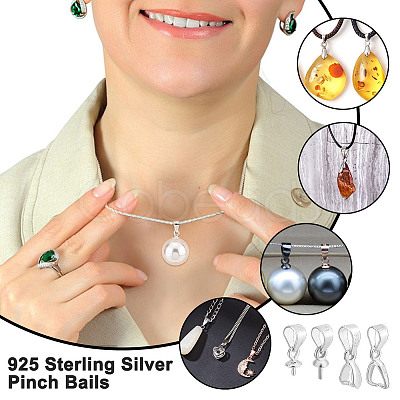 925 Sterling Silver Snap on Bails FIND-PH0021-79A-1
