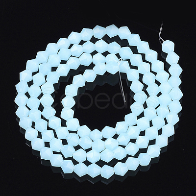 Imitation Jade Glass Beads Strands GLAA-Q080-4mm-A02-1
