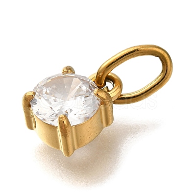 Ion Plating(IP) 304 Stainless Steel Rhinestone Pendants STAS-A104-15G-01-1