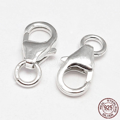 925 Sterling Silver Lobster Claw Clasps STER-F014-09D-1