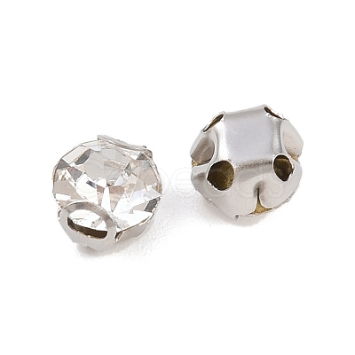 Flat Round Sew on Rhinestone Montee Beads STAS-B107-01B-01P-1