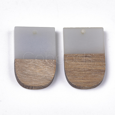 Resin & Walnut Wood Pendants RESI-S358-34A-1