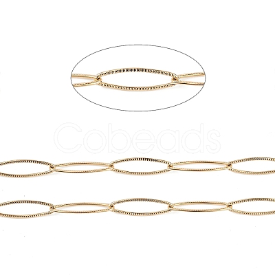 304 Stainless Steel Horse Eye Link Chains CHS-C006-06G-1