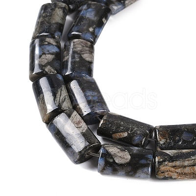 Natural Glaucophane Beads Strands G-C141-G01-01-1