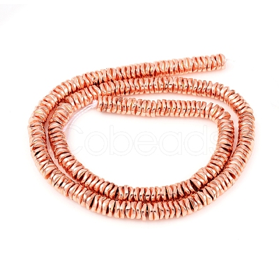 Electroplated Non-magnetic Synthetic Hematite Beads Strands G-F682-09-RG-1