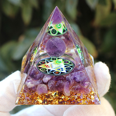 Orgonite Pyramid Resin Energy Generators PW-WG94568-04-1