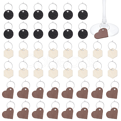 1Bag Plywood Pendants WOOD-BC0001-51-1