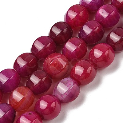 Dyed Natural Agate Beads Strands G-H087-E01-01B-1