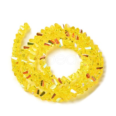 Transparent Glass Beads Strands EGLA-P061-04A-AB08-1