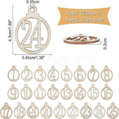 Wood Pendants WOOD-NB0001-56-1
