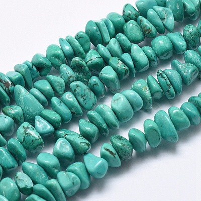 Natural Magnesite Beads Strands TURQ-F008-01-1