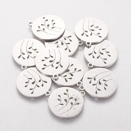 Tarnish Resistant 201 Stainless Steel Pendants STAS-Q201-T474-1