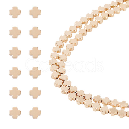 2 Strands Electroplated Synthetic Non-magnetic Hematite Beads Strands G-TA0001-63B-1
