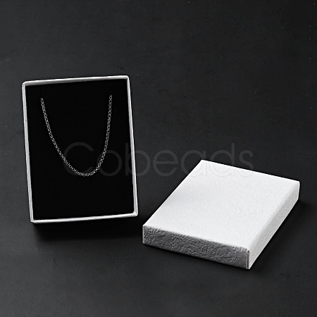 Texture Paper Necklace Gift Boxes OBOX-G016-C05-A-1