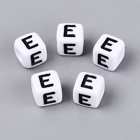 Opaque Acrylic Beads SACR-N020-04A-E-1