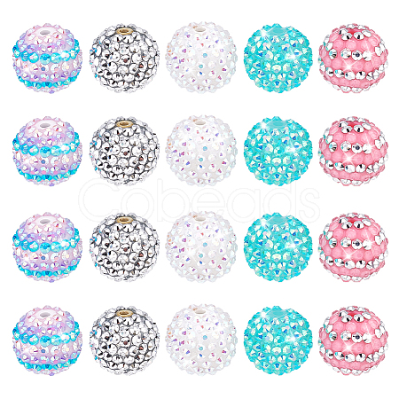 Resin Rhinestone Beads RESI-PH0001-81B-1
