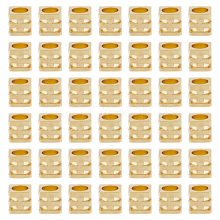 100Pcs Rack Plating Brass Beads KK-GO0001-63-1