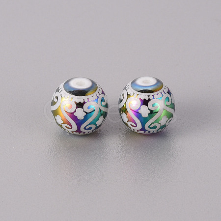 Electroplate Glass Beads EGLA-Q123-005A-1