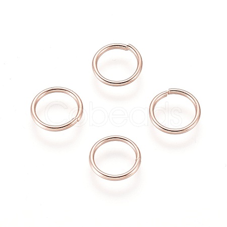 304 Stainless Steel Open Jump Rings STAS-O098-01RG-19-1