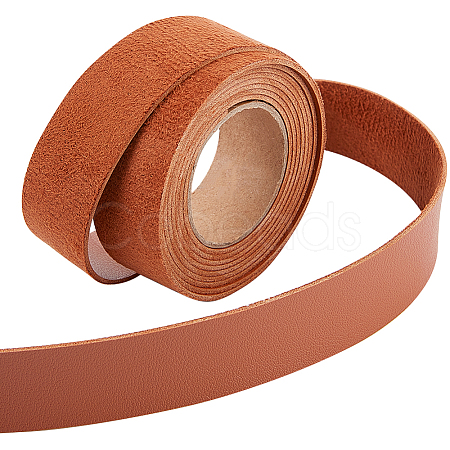 2M PVC Imitation Leather Ribbons SRIB-WH0011-126B-04-1