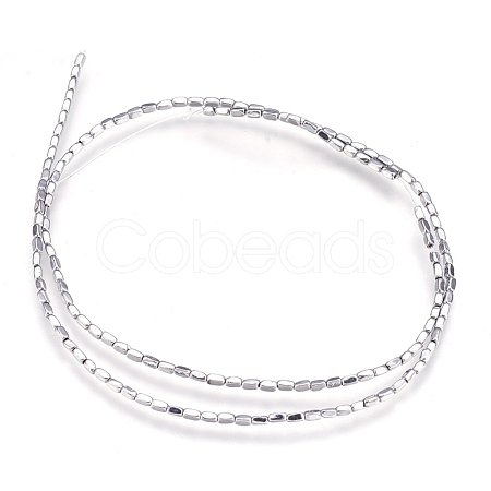 Electroplate Non-magnetic Synthetic Hematite Beads Strands G-I208-21-B-1