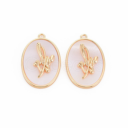 Brass Birth Floral Pendants KK-S364-283-1