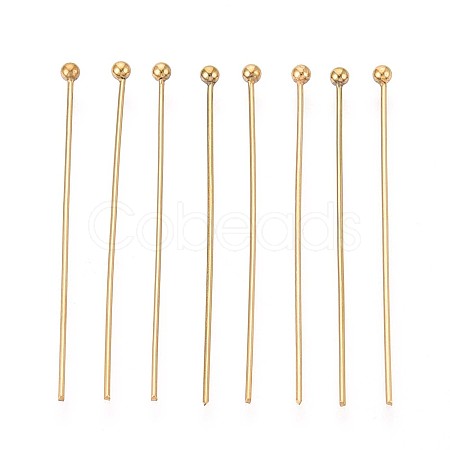 304 Stainless Steel Head Pins STAS-T065-35mm-20G-1