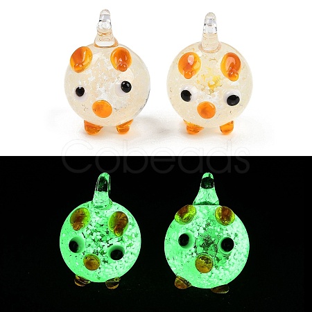 Handmade Lampwork Pendants LAMP-I029-11A-1