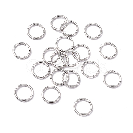 Non-Tarnish 304 Stainless Steel Open Jump Rings X-STAS-C040-01C-P-1