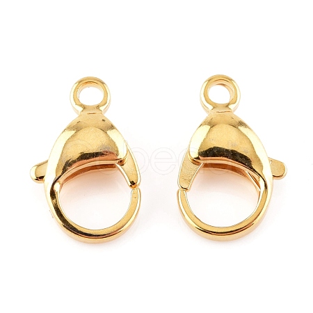 304 Stainless Steel Lobster Claw Clasps X-STAS-AB16-G-1