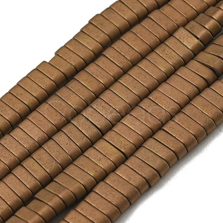 Electroplated Non-magnetic Synthetic Hematite Beads Strands G-C106-B01-13A-1