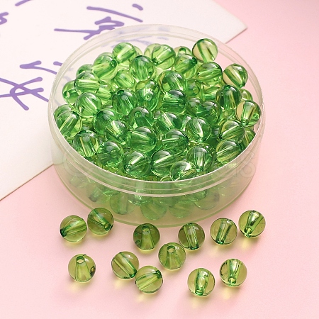 50Pcs Transparent Acrylic Beads PW-WG86E14-09-1