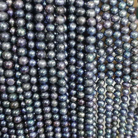Potato Electroplated Natural Cultured Freshwater Pearl Beads Strands X1-PEAR-TAC0002-01B-1