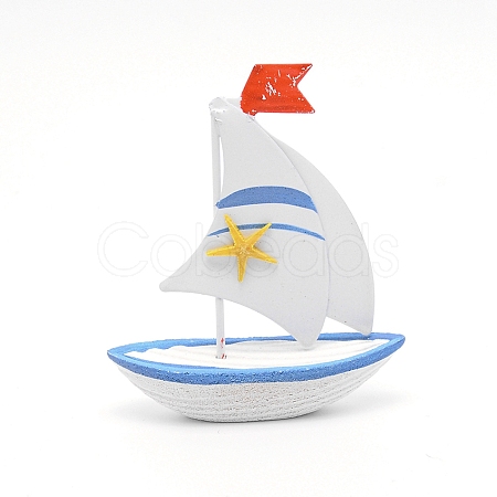 Mediterranean Style Natural Wood Home Display Decorations AJEW-WH0168-11E-1