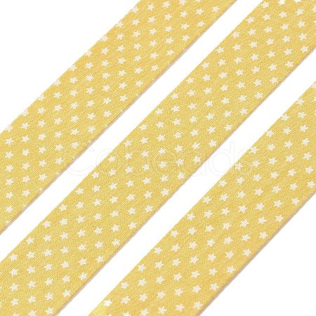 5M Cotton Linen Strar Printed Ribon OCOR-K008-01B-01-1
