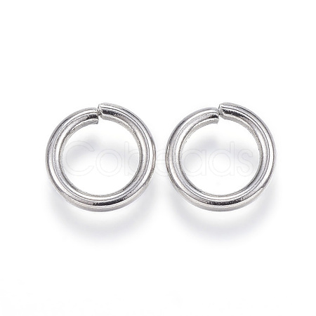 Tarnish Resistant 304 Stainless Steel Open Jump Rings X-STAS-E113-11P-1